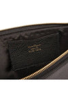 Gancini Leather Clutch Bag Black - SALVATORE FERRAGAMO - BALAAN 5