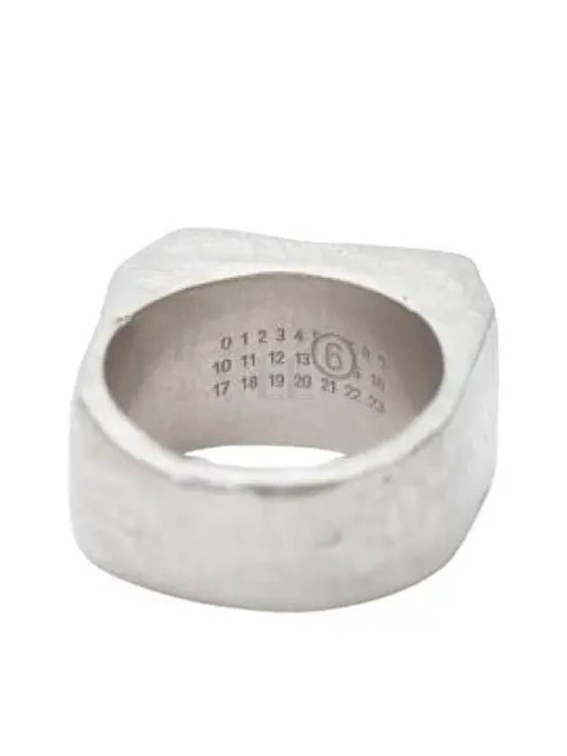 Geometric Numbers Motif Ring Silver - MAISON MARGIELA - BALAAN 2