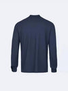 Men's Slim Fit OrGANNIc Ice Cotton Long Sleeve PK Shirt Navy - ZANONE - BALAAN 3