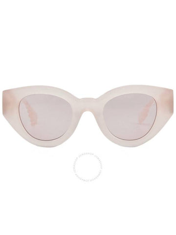 Burberry Meadow Light Pink Oval Ladies Sunglasses BE4390F 4060/5 47 - BURBERRY - BALAAN 1