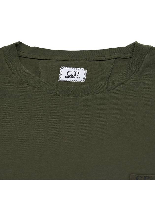 30/1 Jersey Logo Short Sleeve T-Shirt Green - CP COMPANY - BALAAN 5