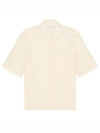 Camp Collar Cotton Short Sleeve Shirt Ecru - LEMAIRE - BALAAN 2