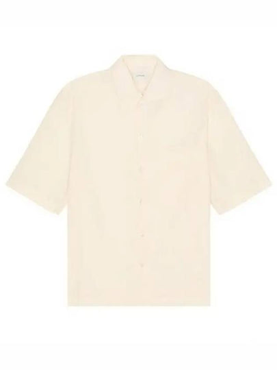 Camp Collar Cotton Short Sleeve Shirt Ecru - LEMAIRE - BALAAN 2