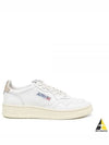 Medalist Goatskin Low Top Sneakers Gold White - AUTRY - BALAAN 2