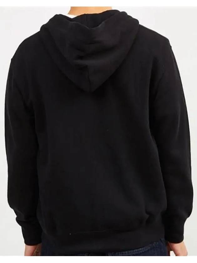 Double Heart Logo Hooded Zip Up Black P1T294 F 1 - COMME DES GARCONS - BALAAN 3