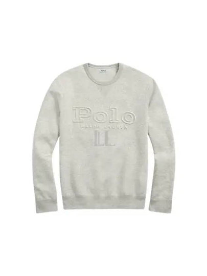 Emboss Logo Lettering Sweatshirt Grey - POLO RALPH LAUREN - BALAAN 2