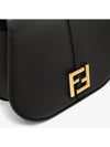 C'Mon Medium Leather Shoulder Bag Black - FENDI - BALAAN 4