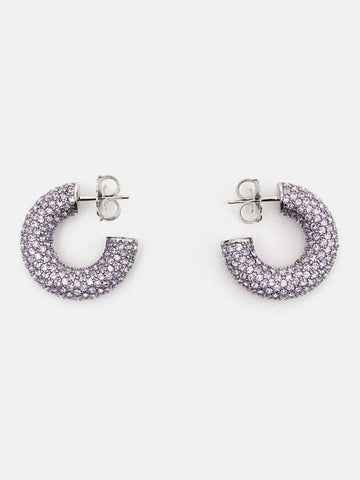 Cameron Hoop Small Earrings - AMINA MUADDI - BALAAN 1