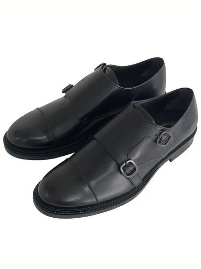 Men's Leather Monk Strap Black - TOD'S - BALAAN 2