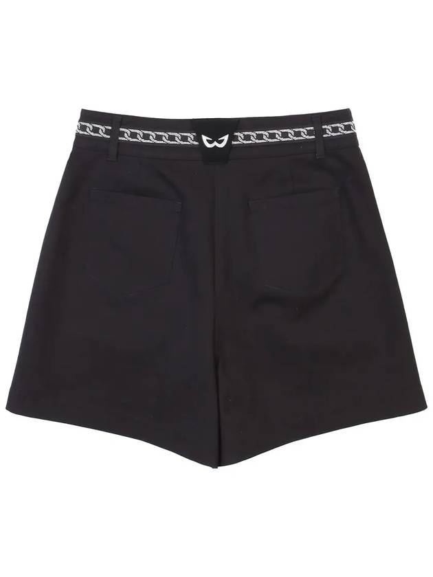 Golf Wear One Point Stretch Shorts BLACK - WHITEBALL - BALAAN 5