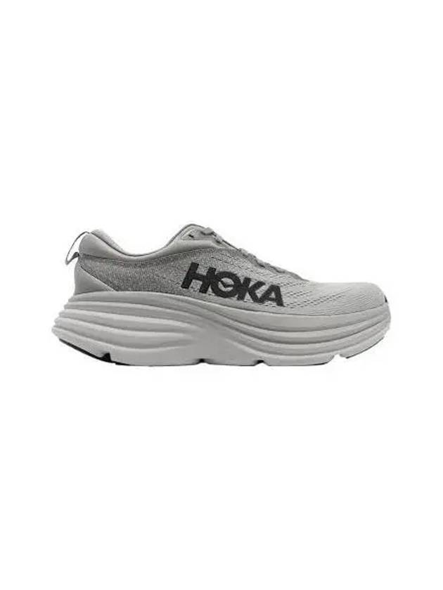 Bondi 8 Wide Low Top Sneakers Grey - HOKA ONE ONE - BALAAN 2