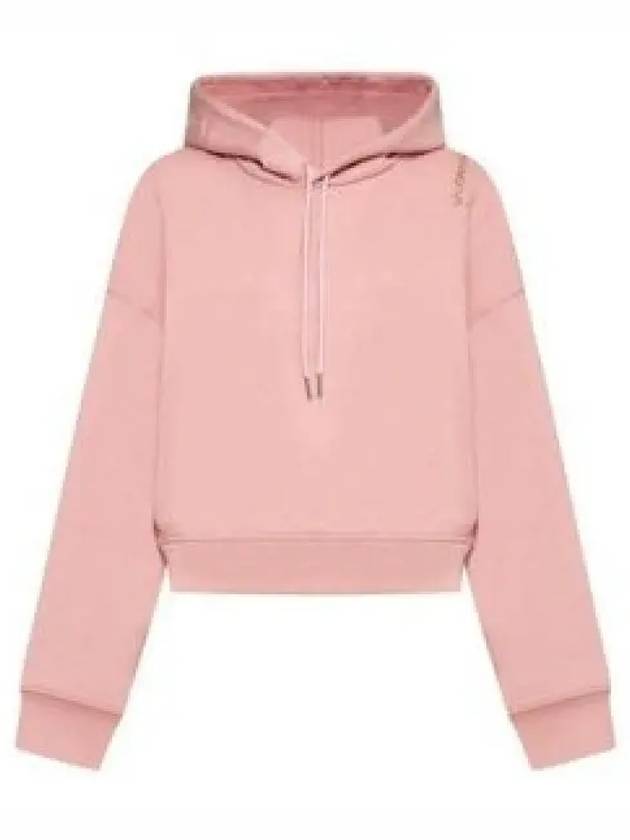 Embroidered Logo Hoodie Pink - MARNI - BALAAN 2