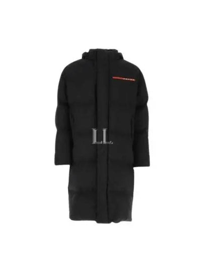 Logo Light Re-Nylon Down Padded Jacket Black - PRADA - BALAAN 2