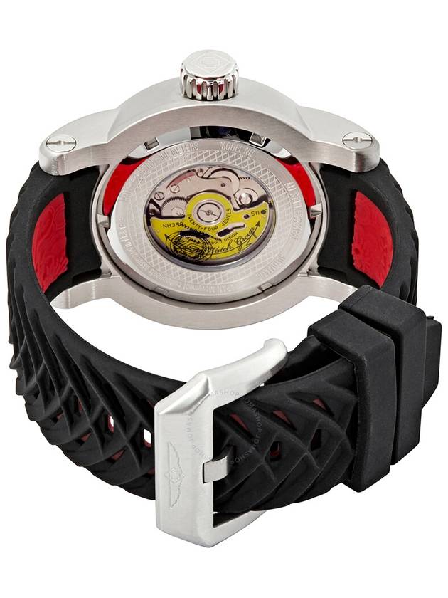 Invicta S1 Rally Automatic Dragon Silver Dial Black Silicone Men's Watch 15862 - INVICTA - BALAAN 3