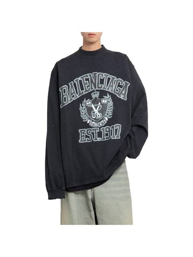 DIY College Sweatshirt Black - BALENCIAGA - BALAAN 1