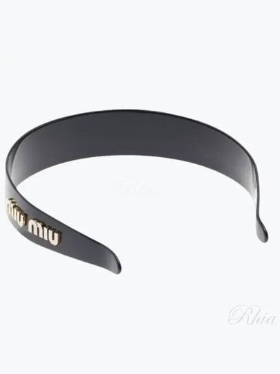 Plexiglas Headband Black - MIU MIU - BALAAN 2