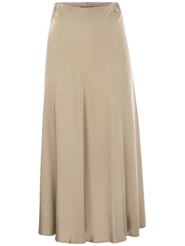 Satin effect long skirt - HERNO - BALAAN 1