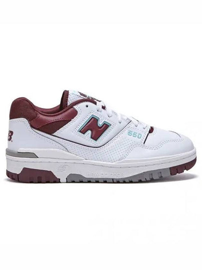 550 Low Top Sneakers Burgundy White - NEW BALANCE - BALAAN 2