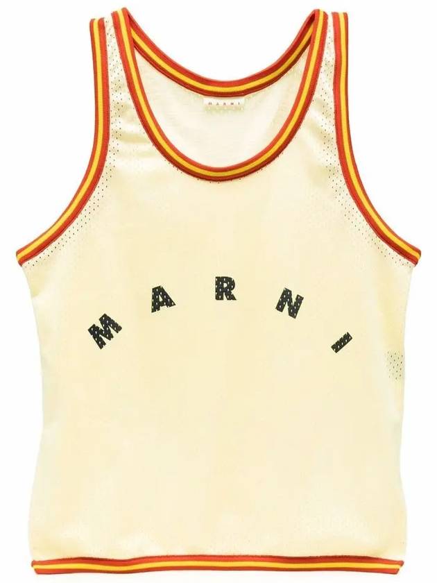 Basket Tank Top Tote Bag Beige - MARNI - BALAAN 3