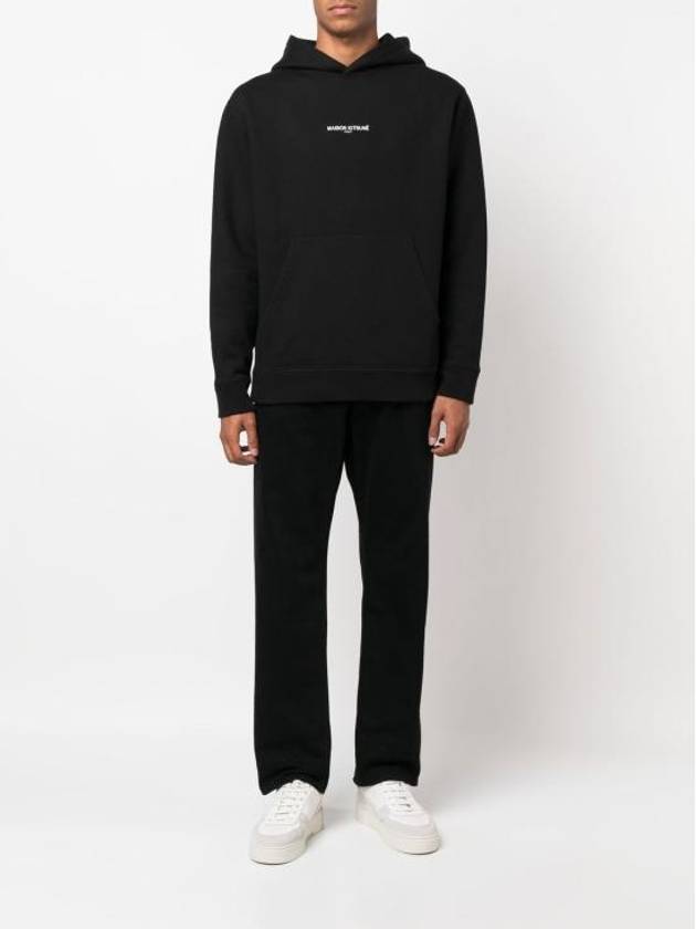 Embroidered Cordless Hoodie Black - MAISON KITSUNE - BALAAN 5