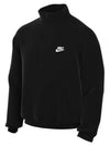 Men's Sportswear Half Zip Up Sweatshirt Black - NIKE - BALAAN 1