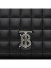 Lola Folding Small Quilted Leather Card Wallet Black Palladium - BURBERRY - BALAAN 9