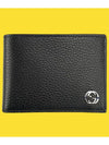 GG Interlocking Two Tone Half Wallet Black Blue - GUCCI - BALAAN 9