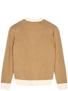 Baby Fox Bicolor Classic Cardigan Beige - MAISON KITSUNE - BALAAN 4