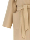 Eris Belt Virgin Wool Single Coat Beige - MAX MARA - BALAAN 5