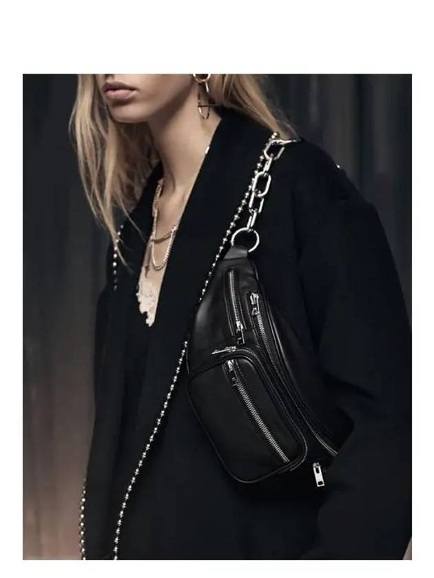 ATTICA leather mini belt bag black - ALEXANDER WANG - BALAAN.