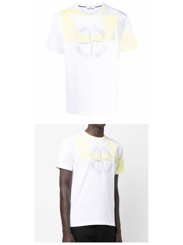 Circlet Logo Printing Short Sleeve T-Shirt White - STONE ISLAND - BALAAN 5