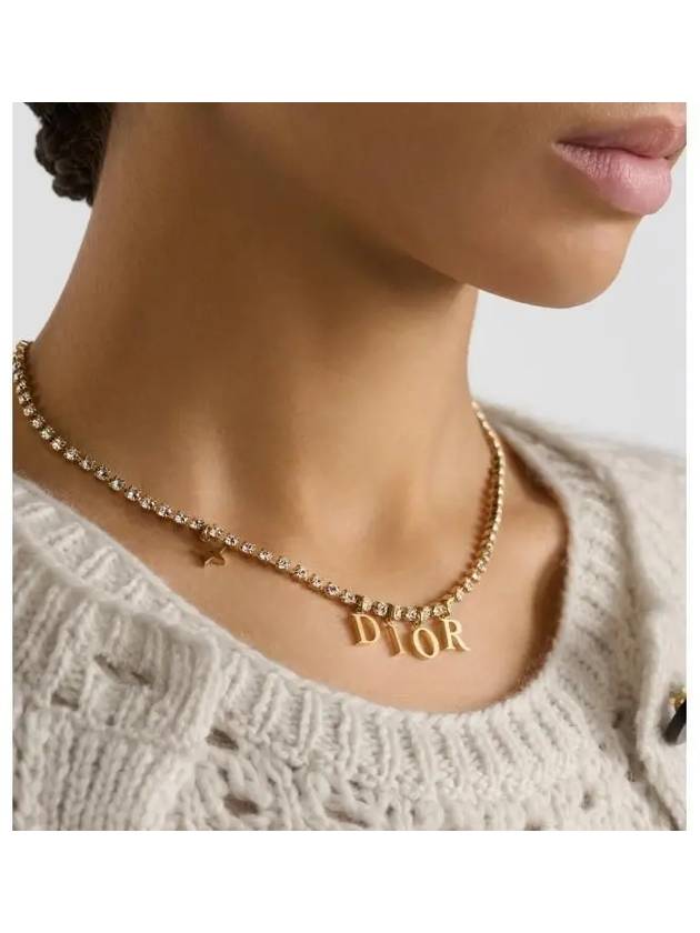 Revolution Crystals Necklace Gold - DIOR - BALAAN 5