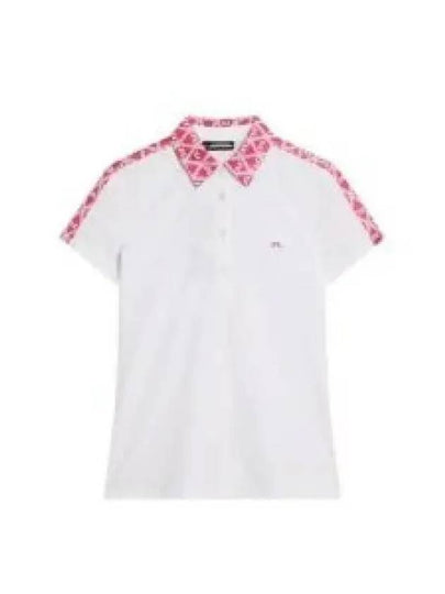 Cara Short Sleeve Polo Shirt White - J.LINDEBERG - BALAAN 2