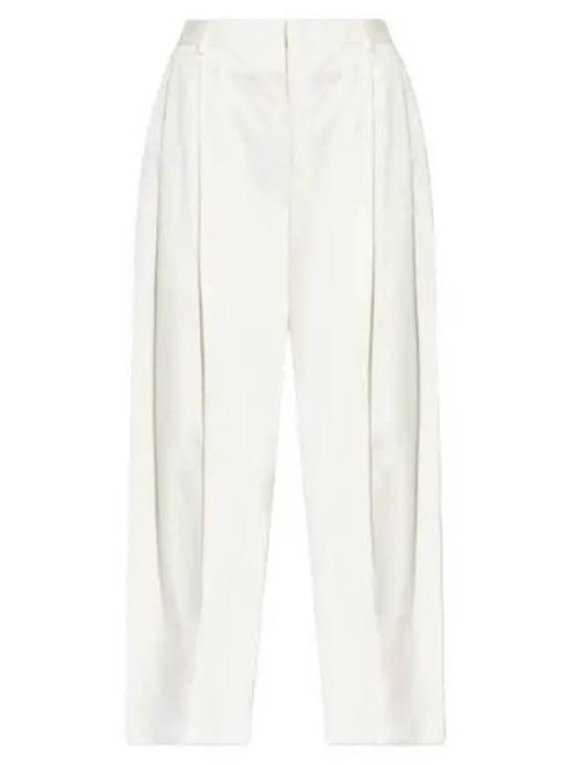 Light Cotton Twill Tapered Straight Pants Frosting - BOTTEGA VENETA - BALAAN 2