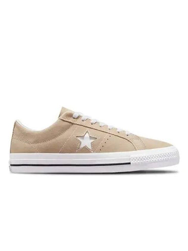 One Star Pro Raw Suede Oatmilk - CONVERSE - BALAAN 1