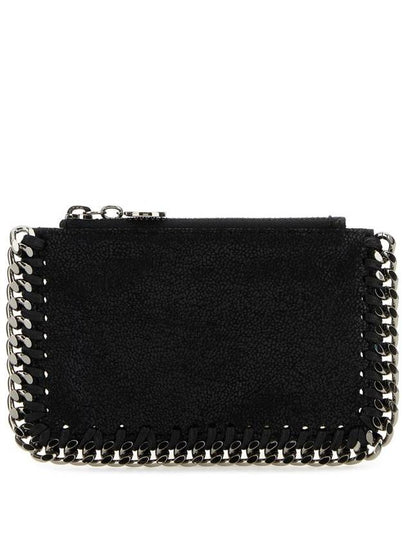 silver Falabella card wallet black - STELLA MCCARTNEY - BALAAN 2