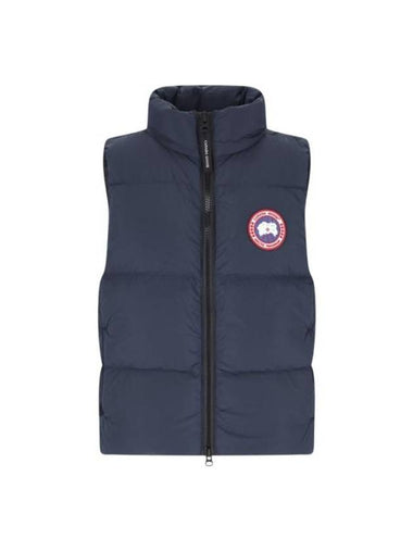 Lawrence Patch Shell Linings Quilted Down Vest Blue - CANADA GOOSE - BALAAN 1