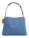 Willow Women s Denim Shoulder Bag CS243 B4 INDIGO - COACH - BALAAN 3