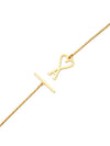 Heart Logo Chain Metal Necklace Gold - AMI - BALAAN 5