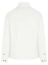 Organic Gabardine Buttoned Lens Long Slevee Shirt White - CP COMPANY - BALAAN 3