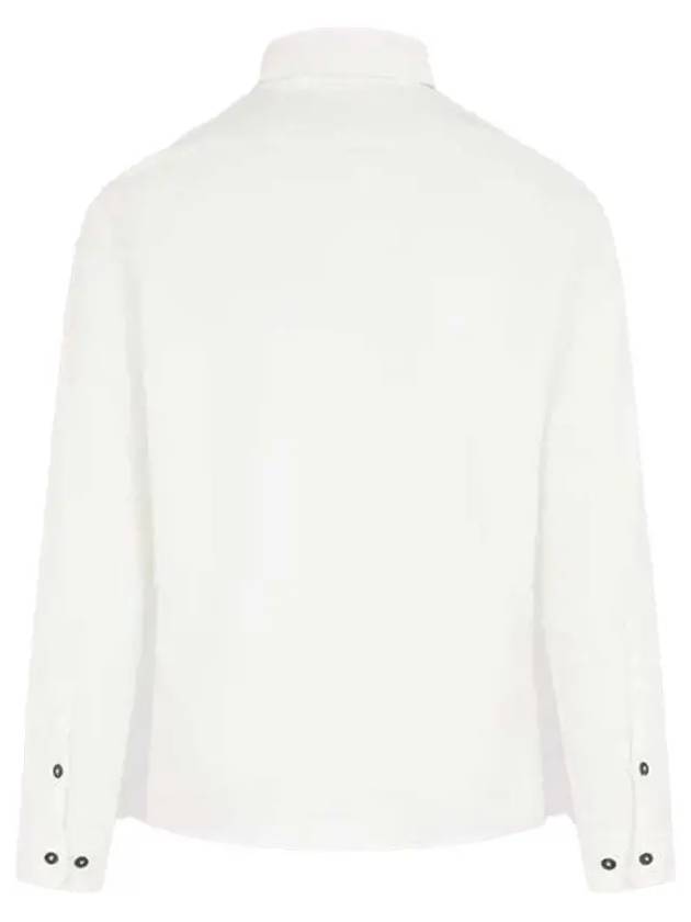 Organic Gabardine Buttoned Lens Long Slevee Shirt White - CP COMPANY - BALAAN 3