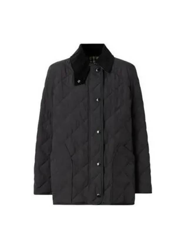 Diamond Quilted Thermoregulated Barn Jacket Black - BURBERRY - BALAAN 2