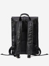 Zenith Intrecciato Laptop 15-inch Leather Backpack Black - MINOC - BALAAN 3