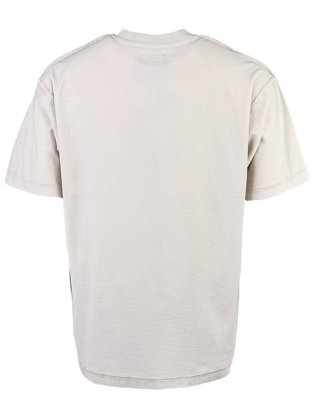 Lazy Short Sleeve T Shirt Bone - STUSSY - BALAAN 3