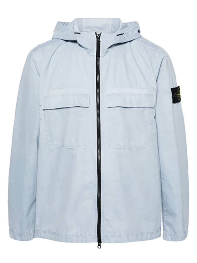 Wappen Old Effect Hooded Jacket Light Blue - STONE ISLAND - BALAAN 2