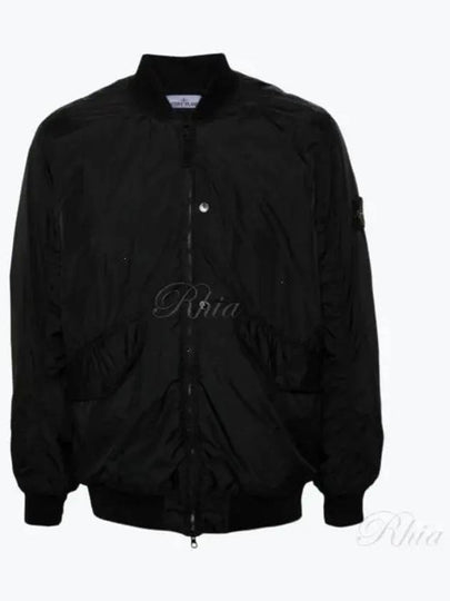 Reps R NY Bomber Jacket Black - STONE ISLAND - BALAAN 2