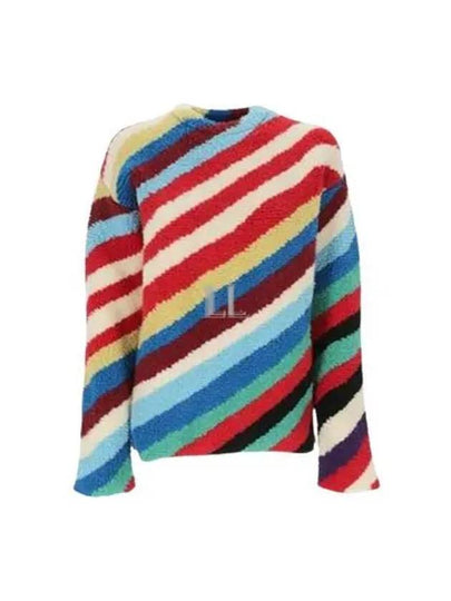 Striped Crew Neck Wool Knit Top - BOTTEGA VENETA - BALAAN 2