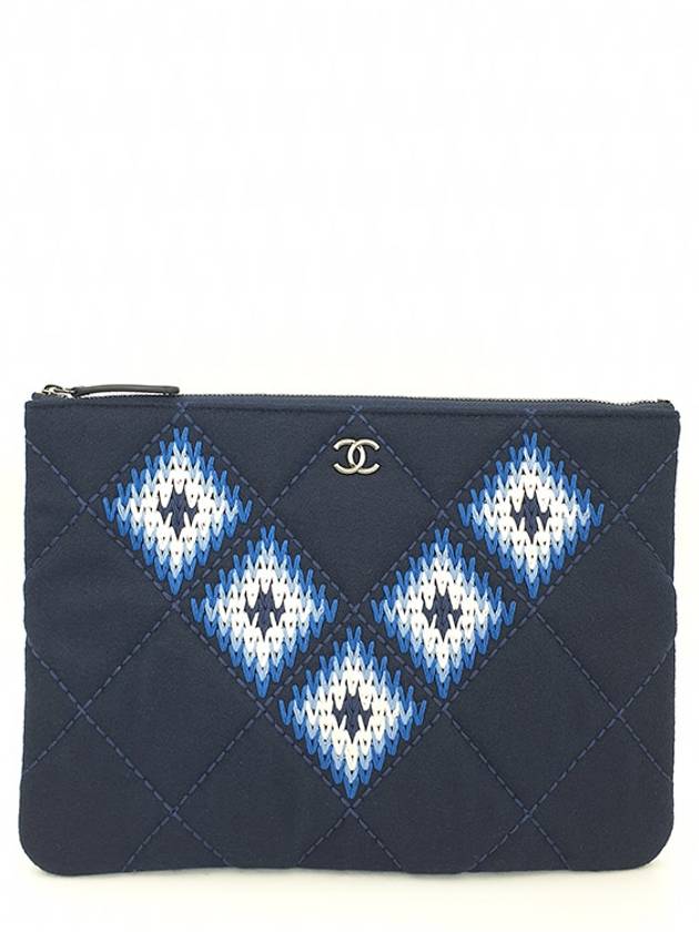 Women s O Case Felt Clutch - CHANEL - BALAAN 4