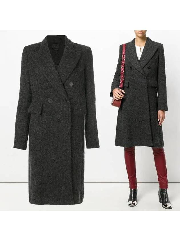 11Th Anniversary Double Breasted Double Coat Grey - ISABEL MARANT - BALAAN 2