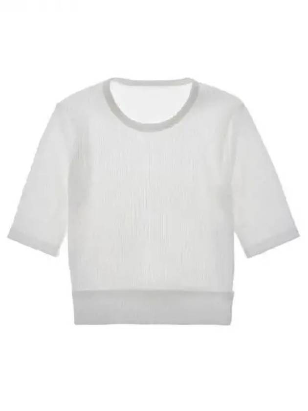 slim fit cropped rib top - HELMUT LANG - BALAAN 1